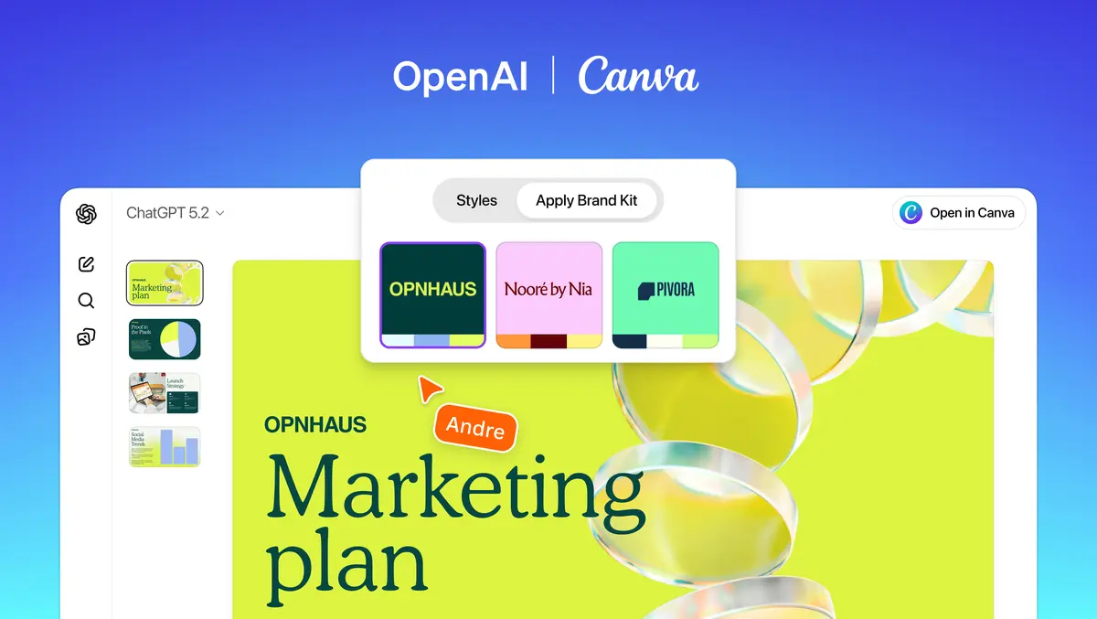 Canva brings brand-safe design generation into ChatGPT
